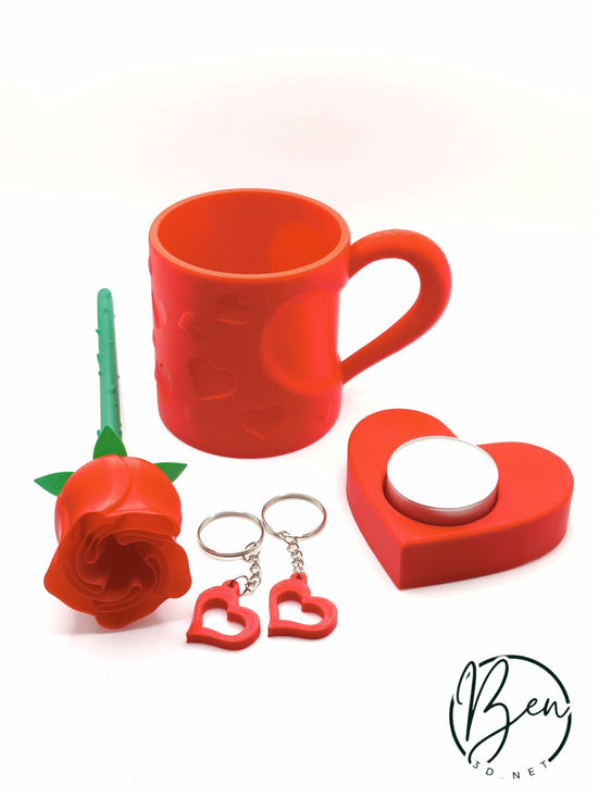 Cesta de regalos de San Valentín de Ben3D