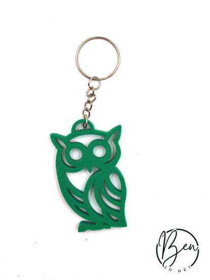 Llavero silueta búho