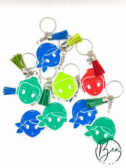 Llaver personalizable de cara de fallero/a