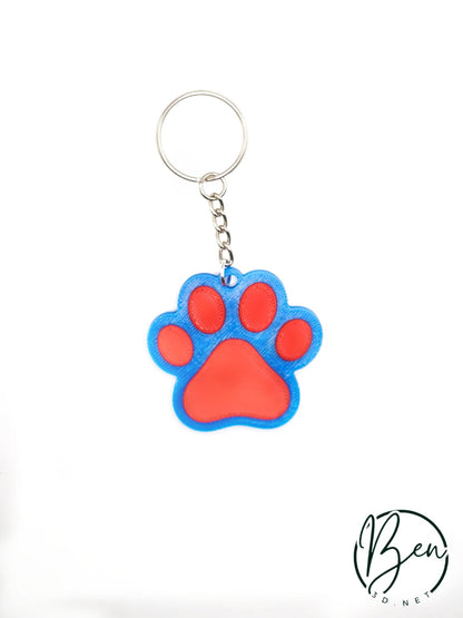 Llavero huella perro personalizado