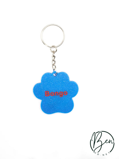 Llavero huella perro personalizado