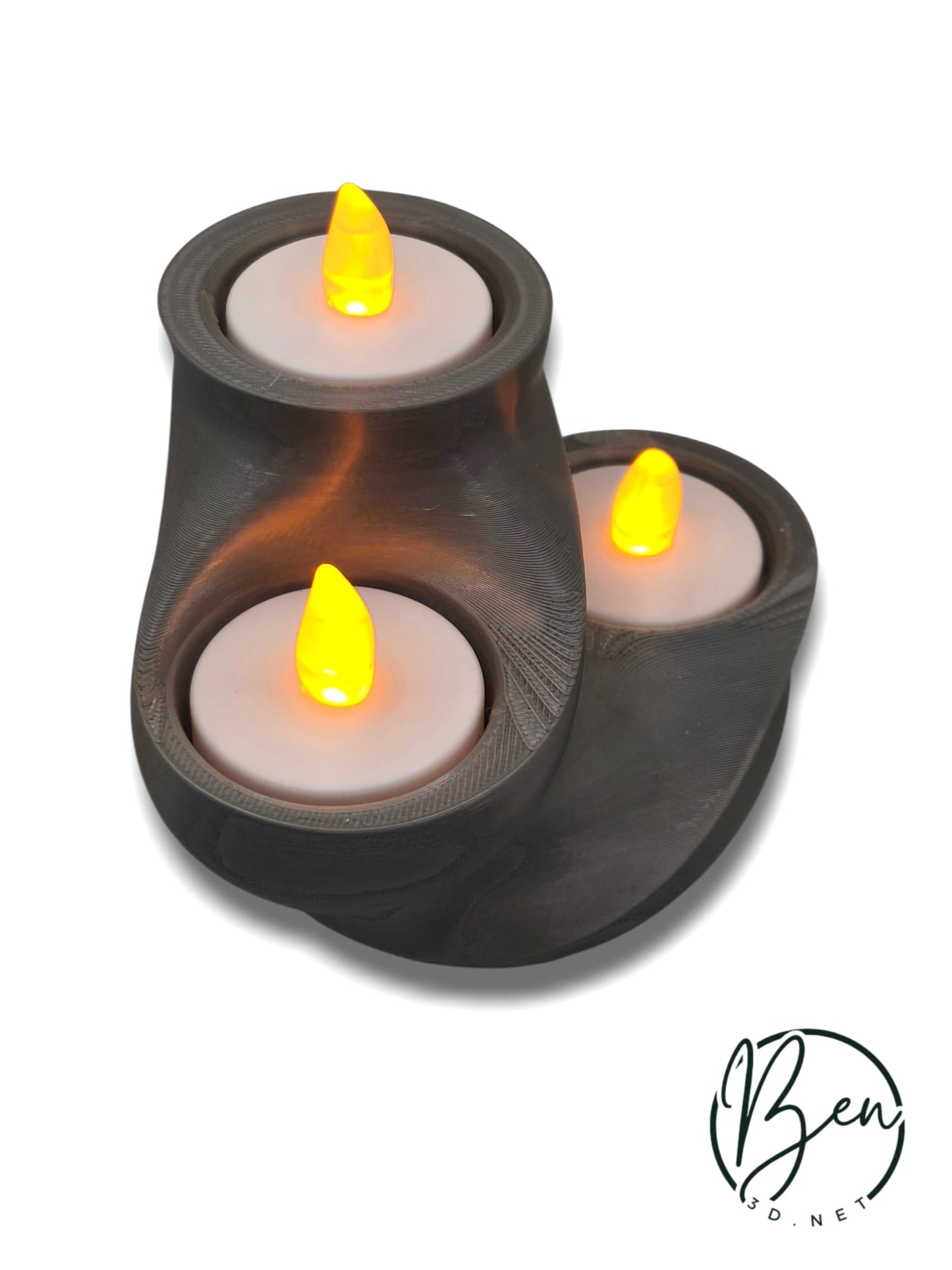 Porta velas triple