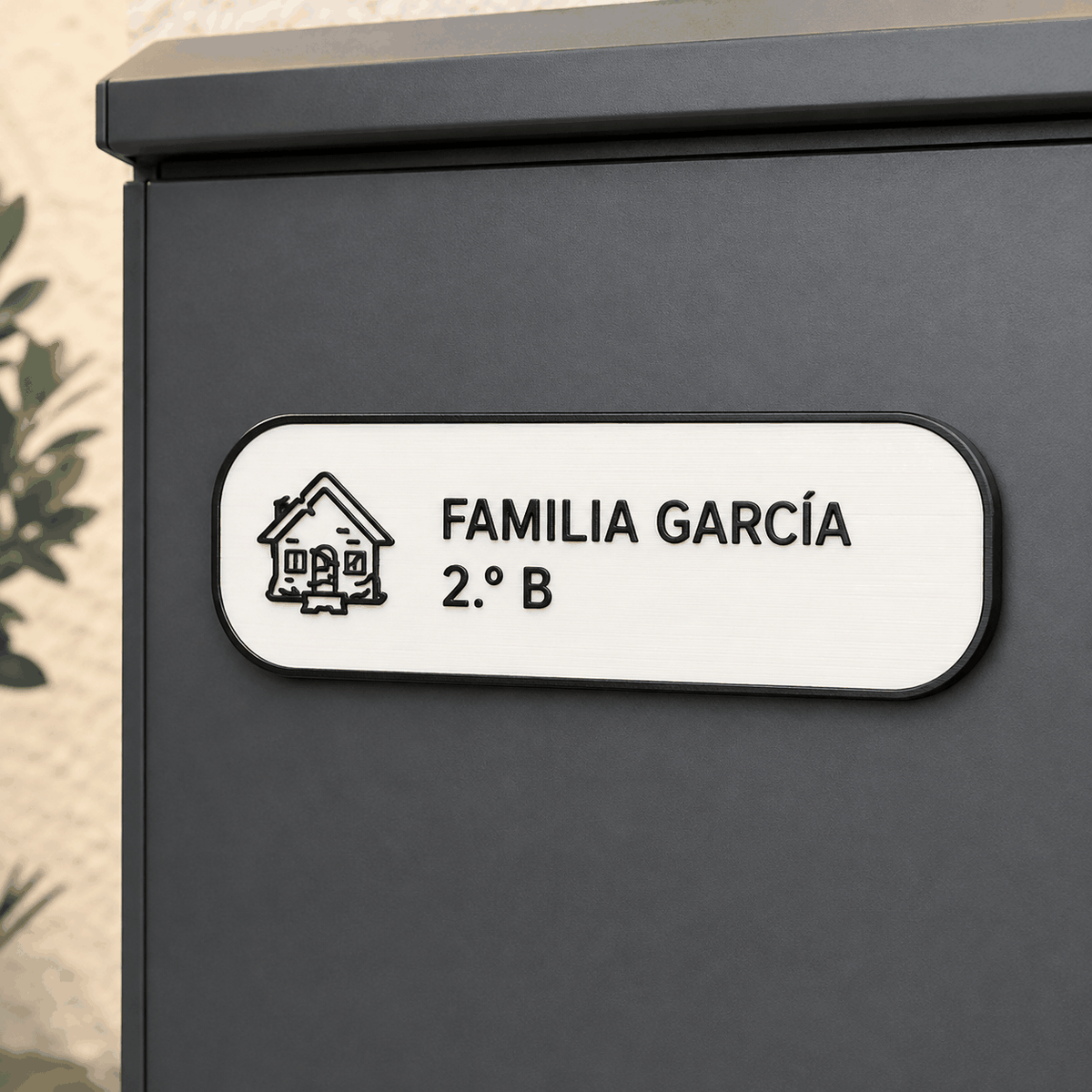 Etiqueta para buzón personalizable
