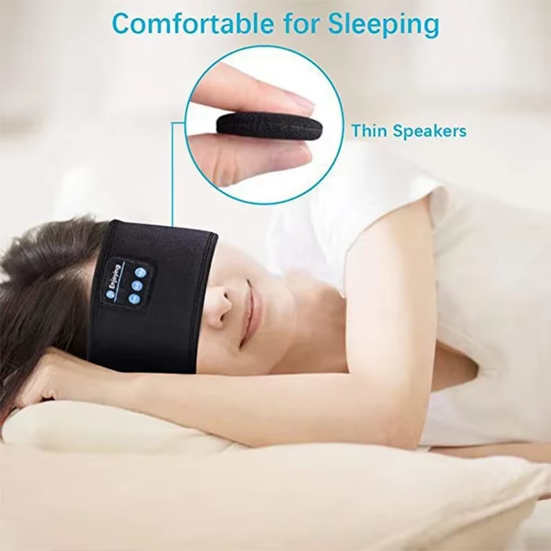 Diadema con Auriculares Bluetooth para Dormir de Lado Antifaz Inalámbrico para Música y Descanso - Imagen 5