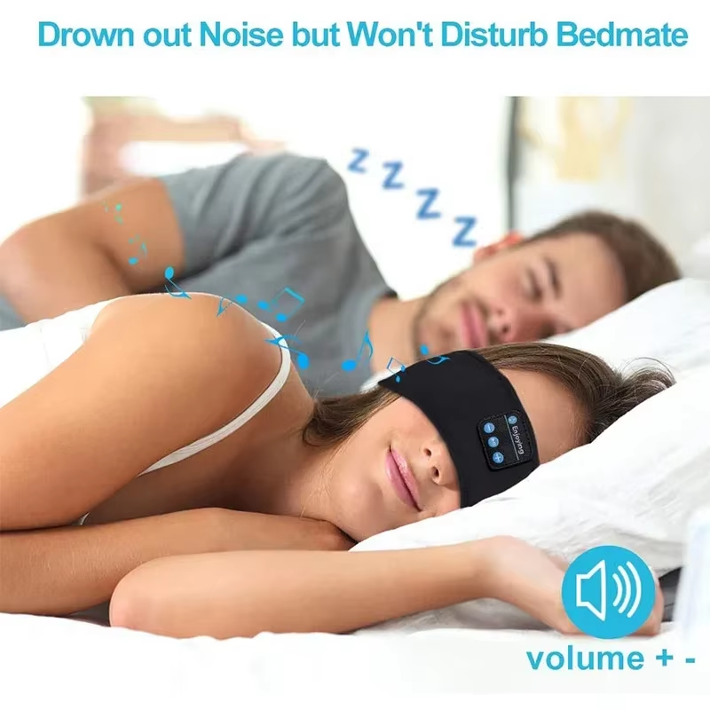 Diadema con Auriculares Bluetooth para Dormir de Lado Antifaz Inalámbrico para Música y Descanso - Imagen 6