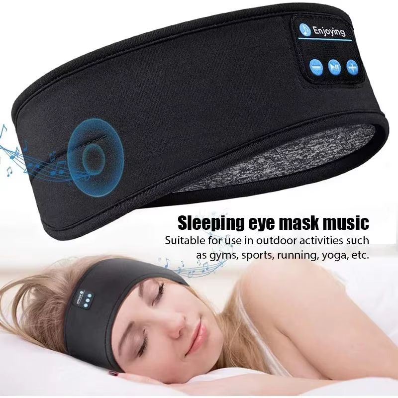 Diadema con Auriculares Bluetooth para Dormir de Lado Antifaz Inalámbrico para Música y Descanso - Imagen 4