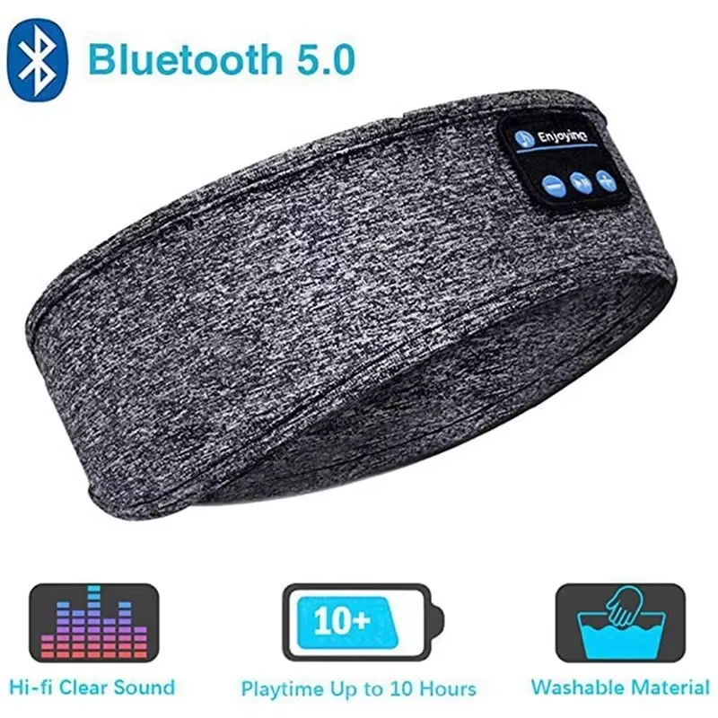 Diadema con Auriculares Bluetooth para Dormir de Lado Antifaz Inalámbrico para Música y Descanso - Imagen 8